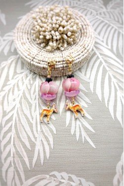 Boucles d'oreille originale de fabrication artisanale  Aniki bijoux