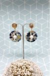 Boucles d'oreille originale de fabrication artisanale  Aniki bijoux