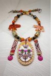 Collier court de fabrication artisanale par la créatrice  Aniki Bijoux