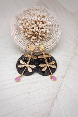Boucles d'oreille originale de fabrication artisanale  Aniki bijoux