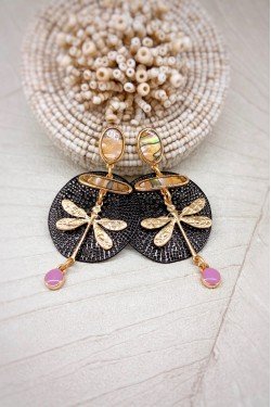 Boucles d'oreille originale de fabrication artisanale  Aniki bijoux