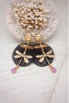 Boucles d'oreille originale de fabrication artisanale  Aniki bijoux