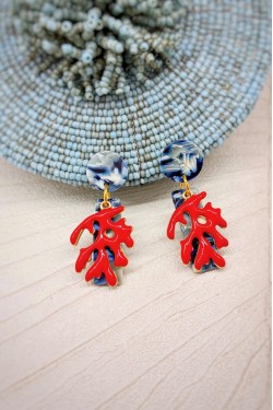 Boucles d'oreille originale de fabrication artisanale  Aniki bijoux