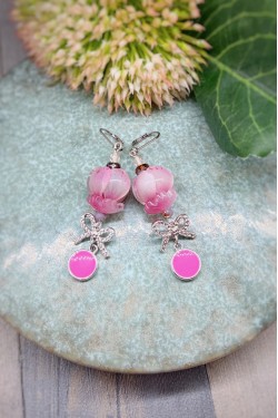 Boucles d'oreille originale de fabrication artisanale  Aniki bijoux
