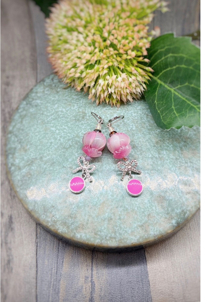 Boucles d'oreille originale de fabrication artisanale  Aniki bijoux