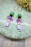 Boucles d'oreille originale de fabrication artisanale  Aniki bijoux