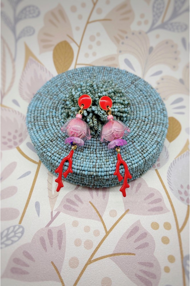 Boucles d'oreille originale de fabrication artisanale  Aniki bijoux