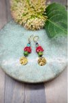 Boucles d'oreille originale de fabrication artisanale  Aniki bijoux
