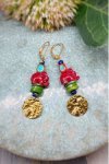 Boucles d'oreille originale de fabrication artisanale  Aniki bijoux