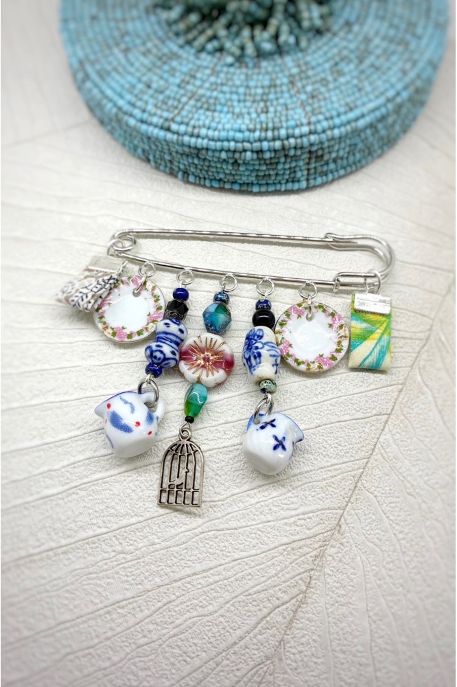 Broche originale de fabrication artisanale, Aniki bijoux