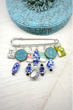 Broche originale de fabrication artisanale, Aniki bijoux
