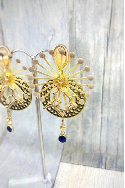 Boucles d'oreille originale de fabrication artisanale  Aniki bijoux