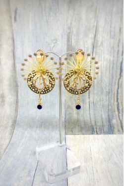 Boucles d'oreille originale de fabrication artisanale  Aniki bijoux