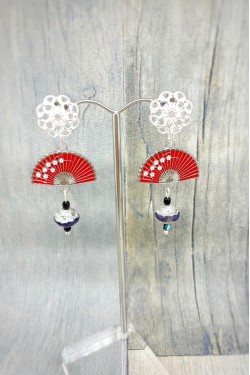 Boucles d'oreille originale de fabrication artisanale  Aniki bijoux