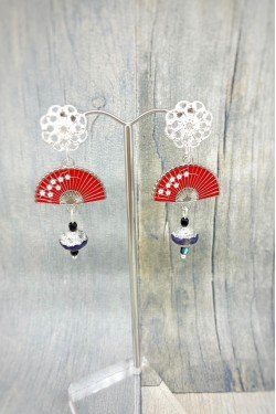 Boucles d'oreille originale de fabrication artisanale  Aniki bijoux
