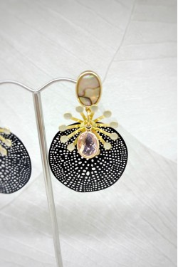 Boucles d'oreille originale de fabrication artisanale  Aniki bijoux