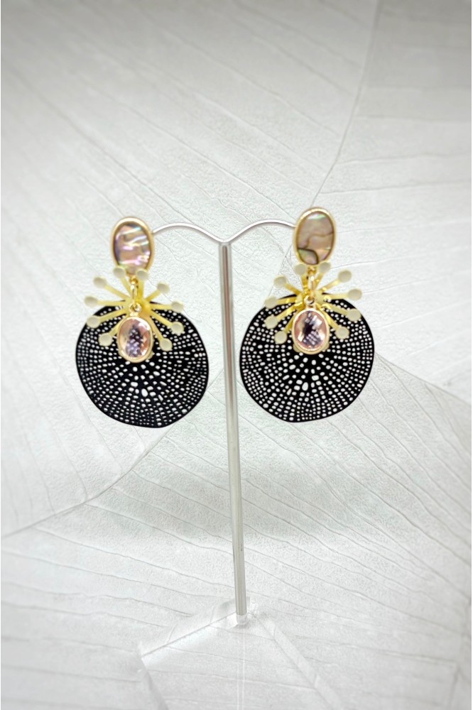 Boucles d'oreille originale de fabrication artisanale  Aniki bijoux