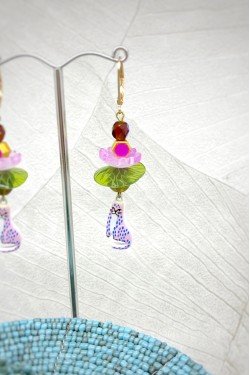 Boucles d'oreille originale de fabrication artisanale  Aniki bijoux