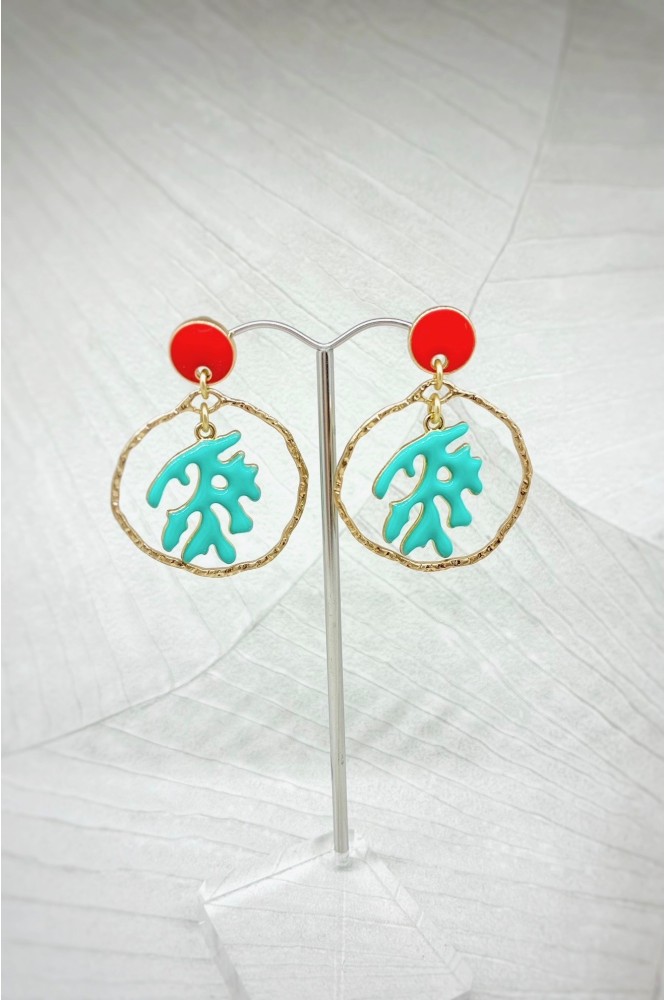 Boucles d'oreille originale de fabrication artisanale  Aniki bijoux