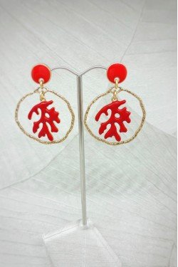 Boucles d'oreille originale de fabrication artisanale  Aniki bijoux