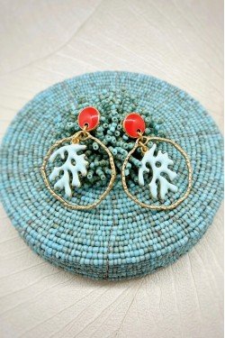 Boucles d'oreille originale de fabrication artisanale  Aniki bijoux