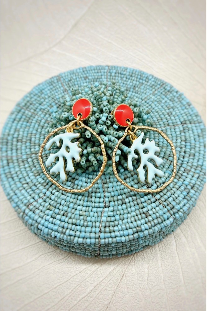 Boucles d'oreille originale de fabrication artisanale  Aniki bijoux