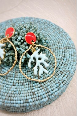 Boucles d'oreille originale de fabrication artisanale  Aniki bijoux