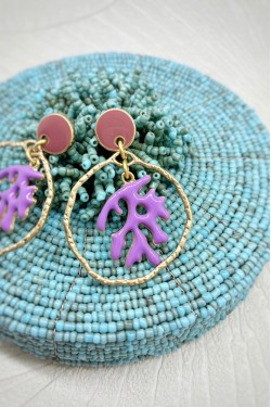 Boucles d'oreille originale de fabrication artisanale  Aniki bijoux