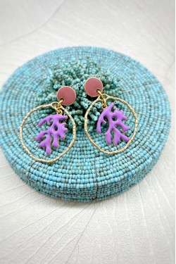 Boucles d'oreille originale de fabrication artisanale  Aniki bijoux