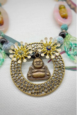 Collier long d'inspiration asiatique avec de belles perles chinoises Aniki Bijoux
