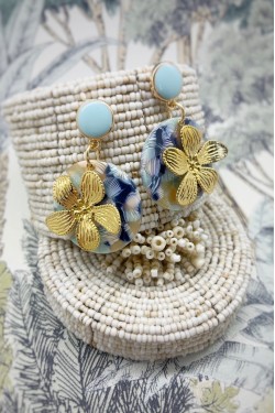 Boucles d'oreille originale de fabrication artisanale  Aniki bijoux