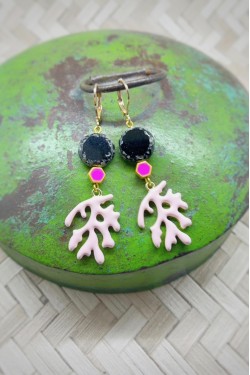 Boucles d'oreille originale de fabrication artisanale  Aniki bijoux