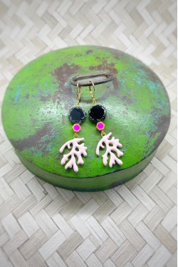 Boucles d'oreille originale de fabrication artisanale  Aniki bijoux