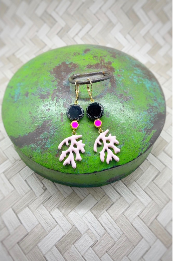 Boucles d'oreille originale de fabrication artisanale  Aniki bijoux