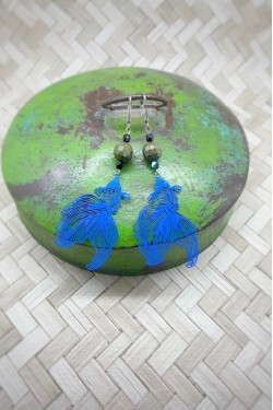 Boucles d'oreille originale de fabrication artisanale  Aniki bijoux