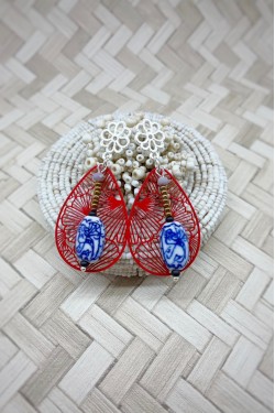 Boucles d'oreille originale de fabrication artisanale  Aniki bijoux