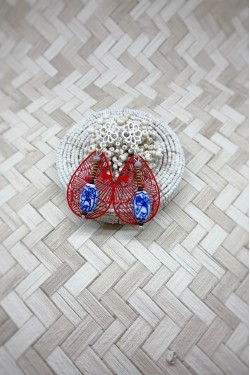 Boucles d'oreille originale de fabrication artisanale  Aniki bijoux