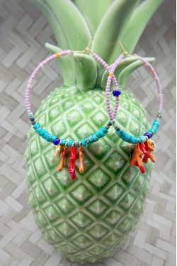 Boucles d'oreille originale de fabrication artisanale  Aniki bijoux