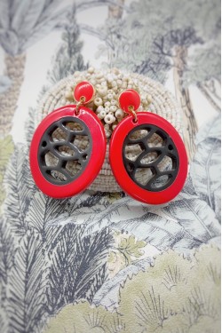 Boucles d'oreille originale de fabrication artisanale  Aniki bijoux