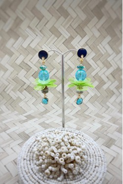 Boucles d'oreille originale de fabrication artisanale  Aniki bijoux