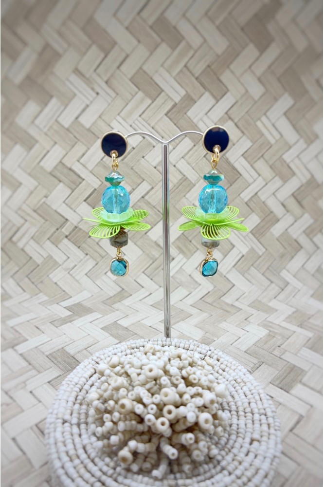 Boucles d'oreille originale de fabrication artisanale  Aniki bijoux