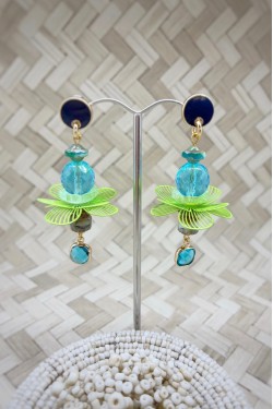 Boucles d'oreille originale de fabrication artisanale  Aniki bijoux