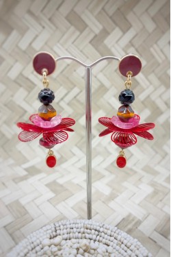 Boucles d'oreille originale de fabrication artisanale  Aniki bijoux