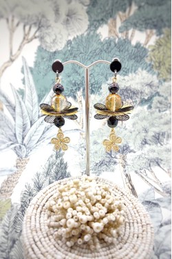 Boucles d'oreille originale de fabrication artisanale  Aniki bijoux