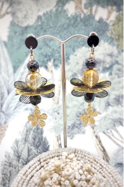 Boucles d'oreille originale de fabrication artisanale  Aniki bijoux