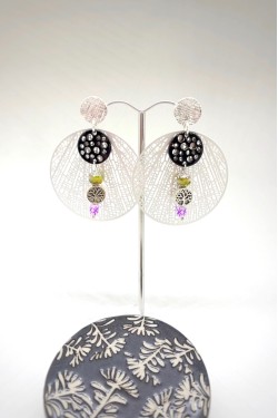 Boucles d'oreille originale de fabrication artisanale  Aniki bijoux