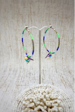 Boucles d'oreille originale de fabrication artisanale  Aniki bijoux