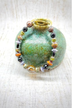 Bracelet aux couleurs lumineuses création Aniki Bijoux
