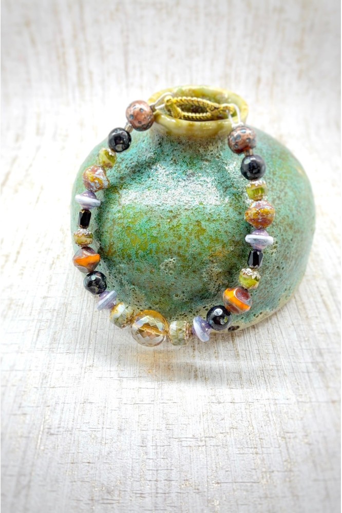 Bracelet aux couleurs lumineuses création Aniki Bijoux