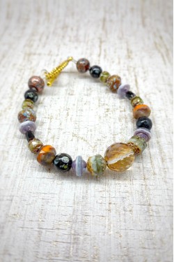 Bracelet aux couleurs lumineuses création Aniki Bijoux